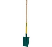 Leborgne, Bêche Dame à Rebord, Bords Arrondis, Léger, Manche de 100 cm en bois certifié 100% PEFC, Tête Acier de 1,7 mm, Bêche légère, compacte et maniable