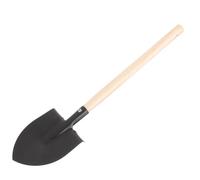 Bêche de Jardin en Acier avec Manche en Bois, Ergonomique | Potager, Massifs Fleuris et Désherbage, Tête Lisse, Prise Confortable, Rangement Suspendu