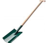Bêche de jardin - Pelle - Lame métallique - Manche en bois 117 cm