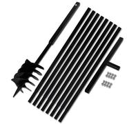 Bêche et tarière manuelle 180 mm avec Rallonge 9 m acier