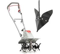 Bêche-manuelle électrique FEM 1500, largeur 17, 30 et 45 cm, incluant une herse-laboureuse | Pour ameublir le sol et préparer les semis, 1500W, profondeur de travail 23 cm, système de freinage, roue d