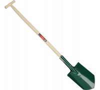 Bêche/pelle - Bêche de jardin - Lame tranchante - Lame métallique - Manche en bois - Renforcée - 117 cm