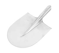 Bêche Robuste en Acier, Large Lame Ronde, pour Jardinage et Déneigement | Tête de Rechange Argenté, Installation Rapide, Résistante aux Chocs, pour Massifs Fleuris et Aménagement