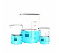 Bécher de laboratoire, Bécher en verre borosilicaté, tasse à mesurer de Type bas, bec gradué 25-1000ml(150ml 2pcs)