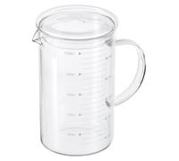 Béchers en verre borosilicaté de 1000 ml, avec couvercle et bec verseur
