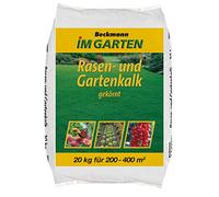Beckmann im Garten 11190 Beckmann Calcaire pour gazon et jardin Blanc 20 kg