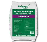 Floragard Beckmann Profi Engrais Universel 16 + 7 + 15 Engrais Longue durée 25 kg, Blanc, 59 x 39 x 15 cm, 115219