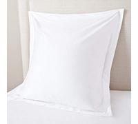beddingstar Lot de 2 taies d'oreiller carrées européennes - 71 x 71 cm - Blanc - 600 Fils au Pouce carré - 100% Coton égyptien Doux - Magnifique Housse de Coussin décorative de Taille européenne