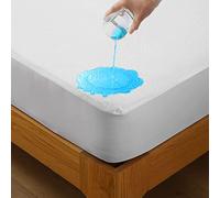 Bedecor Coton Protège Matelas Imperméable et Respirante,Alèse, Couvre Matelas, Anti-Acarien Hypo-Allergénique (90x190/200cm)