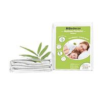 Bedecor Pack de 2 - Fibre de Bambou Protège Matelas imperméable, Ultra Doux, Respirant, Hypoallergénique, Silencieux-90x190/200cm
