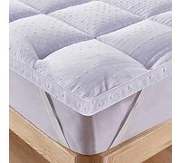 Bedecor Surmatelas 160x200 cm, Microfibre 4 cm sur Matelas 2 Personnes, Ultra-Moelleux Respirant Hypoallergénique, Lavable 40°C, 4 Coins Élastiques, Clic Clac Canapé Lit, Oeko-TEX