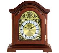Bedford Clock Collection Horloge de cheminée avec carillons en séquoia