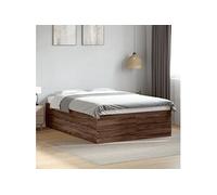 Bedframe bewerkt hout bruin eikenkleur 120x200 cm3280936