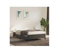 vidaXL Cadre de lit sans matelas gris foncé 120x190 cm velours