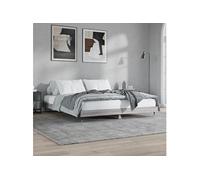 Bedframe zonder matras 160x200 cm spaanplaat grijs Sonoma832131