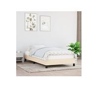 vidaXL Cadre de lit 346677 - 80x200 cm tissu crème sans matelas