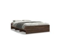 vidaXL Bedframe zonder matras bewerkt hout bruin eikenkleur 120x190 cm3295701 Marron G