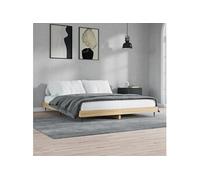vidaXL Bedframe zonder matras hout sonoma eikenkleurig 120x200 cm832256 Marron G