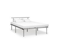 Bedframe zonder matras metaal grijs 140x200 cm324831