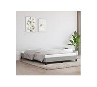 Bedframe zonder matras stof lichtgrijs 140x200 cm346720