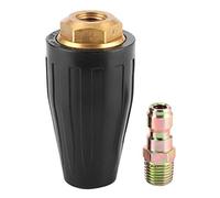 Bediffer Buse Turbo 3600PSI en Caoutchouc 1 / 4in buse rotative en Laiton Massif en Acier Inoxydable Outil de Lavage Puissant et Efficace(Aperture 3 0)