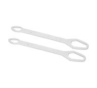 Bediffer Clé Universelle 8-22 Mm, Outil Réglable à Double extrémité pour L'amélioration de L' et la Réparation, 2 Pièces en Acier allié, 260 Mm de Long (G (électrogalvanisation d'argent))