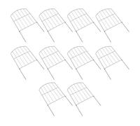 Bediffer Clôture de Jardin Décorative, Barrière Portative à Assemblage | Matériau en fer, utilisation polyvalente, conception flexible, sécurité des animaux en plein air, décoration de pelouse.
