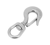 Bediffer Crochet Coulissant à Chape de 1,3 Pouces, Crochet de Levage Rotatif Durable en Acier Inoxydable pour Yachts et Bateaux de Pêche, de Chaîne de sécurité Robuste