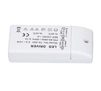 Bediffer Driver d'alimentation LED IP67 étanche 12W Adaptateur pour Modules D'éclairage Extérieur Plastique ABS 1 unité