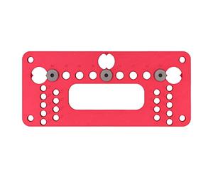 Bediffer Ensemble de Localisateurs de Poinçons pour l'installation de | Construction en alliage d\'aluminium, distances de poinçonnage réglables, comprend des bagues de perçage et des broches