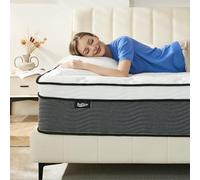 Bednew Hybride Matela 90x200x31cm, 7 Zones, Durable Ultra Respirante Matelas en Mousse à Mémoire de Forme, Ressorts Ensachés, Hybride Matela, Épaisseur 31cm, certifié Oeko-Tex, 101 Nuits
