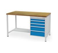Bedrunk Hirth Bedrunk Hirth Établi coffre Série 1500/500 R 18-24 avec 5 tiroirs L×P×H 1500x750x859 mm Quantité:1