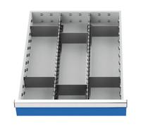 Bedrunk Hirth Bedrunk Hirth Insert de tiroir série 500, rails centraux avec cloisons pour façades 150 mm Quantité:1