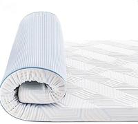 BedStory Surmatelas 140 x 200 cm, 7,5 cm de hauteur, en mousse à mémoire de forme, dureté H2 et H3, pour lit à sommier tapissier, caravane, canapé-lit, avec housse amovible et lavable