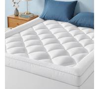 BedStory Surmatelas 140 x 200 cm, blanc, 1000 g/m², ultra doux, avec poches profondes, lavable en machine, convient aux matelas d'une épaisseur allant jusqu'à 40 cm