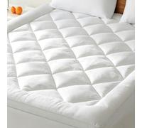 BedStory Surmatelas 160 x 200cm Blanc, surmatelas Ultra-Doux avec Poches Profondes, protège-Matelas Lavable en Machine, adapté aux Matelas jusqu'à 40 cm d'épaisseur