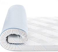 BedStory Topper - 90 x 200 cm - Hauteur 7,5 cm - Protège-matelas en mousse à mémoire de forme gel - Dureté H2&H3 - Pour lit à sommier, caravane, canapé lit - Avec housse amovible et lavable