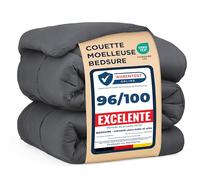 Bedsure Couette 135x200 Quatre Saisons Toute l'Année - Couette 135x200cm 4 Saisons - Certifiée Oeko-TEX 300g/m² Gris, Duvet Doux et Chaud pour Allergiques
