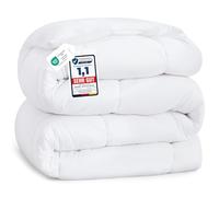 Bedsure Couette 135x200 Très Chaude - Hiver 450g/m² Simple - Blanc