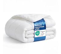 Bedsure Couette d'été 200x200, Couette légère d'été 200x200, Douce, Fine et légère pour l'été, Microfibre Respirante, Couette matelassée Estivale certifiée Oeko-TEX pour Personnes allergiques, Blanc