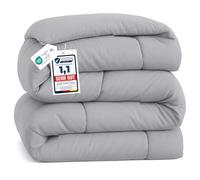 Bedsure couverture d'hiver chaude 240x220 cm, 450 g/m², 200x200 cm, lavable, épais, gris