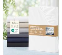 Bedsure Drap Housse 160x200 Microfibre Oeko-TEX - jusqu'à 30cm, Blanc | Draps de Grand Lit 2 Personnes pour Matelas Haut & Boxspring, Respirante & Séchage Rapide, 3M Scotchgard™ Anti-Transpiration