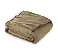 Bedsure Plaid Couverture Polaire Douillette - Plaid Polaire Douce et Chaude 150 x 200 cm, Couverture de Canapé XL, Grand Jeté de Canapé en Flanelle, Écru