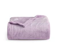 Bedsure Plaid Polaire Couverture Canapé - 130 x 150 cm, Lilla | Légère et respirante, couverture en flanelle épaisse et douce, déco maison et cadeau, toutes saisons, pour homme et femme