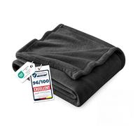 Bedsure Plaid Polaire Couverture Canapé - 150 x 200 cm, Anthracite | Légère et respirante, couverture en flanelle épaisse et douce, déco maison et cadeau, toutes saisons, pour homme et femme