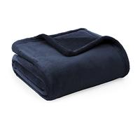 Bedsure Plaid Polaire Couverture Canapé - 150 x 200 cm, Bleu Marine | Légère et respirante, couverture en flanelle épaisse et douce, déco maison et cadeau, toutes saisons, pour homme et femme