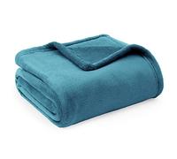 Bedsure Plaid Polaire Couverture Canapé - 150 x 200 cm, Turquoise | Légère et respirante, couverture en flanelle épaisse et douce, déco maison et cadeau, toutes saisons, pour homme et femme