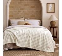 Bedsure Plaid Polaire Doux Bulle - Couverture Chaude Lit, Cadeaux pour Femmes, Plaid Décoratif Salon Chambre, Couvre-lit Léger, Blanc, 220x240 cm