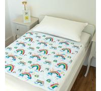 Bedwetz Alèses de lit d'apprentissage de la propreté | Protège-matelas 100 % imperméable | Draps d'énurésie, taille pour lits simples et tout-petits | Tapis antidérapant avec bandes latérales | Marque