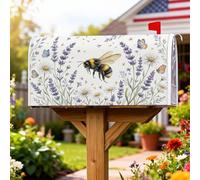 Bee Couverture magnétique pour boîte aux lettres décorative pour décoration de cour avant 53,3 x 64,9 cm